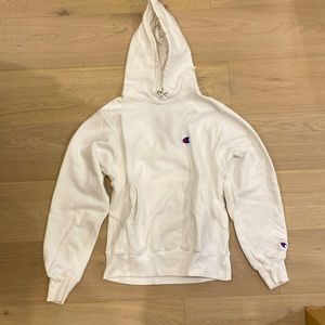 White Champion Hoodie